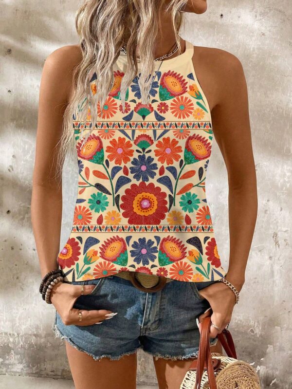 Top de Verano a Rayas con Cuello Halter - Image 62