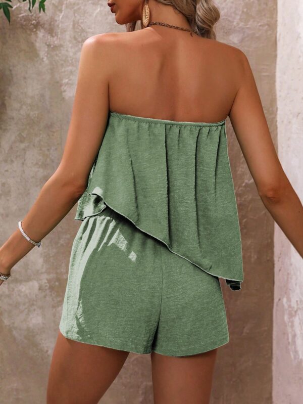 Conjunto Casual de Tubo y Shorts en Color Sólido para Mujer - Image 69