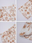 Conjunto Veraniego Bohemio de Blusa y Shorts con Estampado Floral