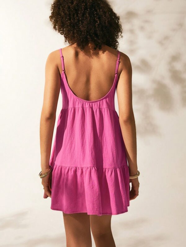 Vestido Casual Sin Espalda con Tirantes Finos - Image 50