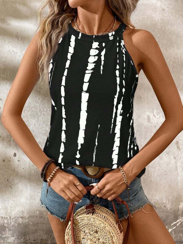Top de Verano a Rayas con Cuello Halter - Image 24