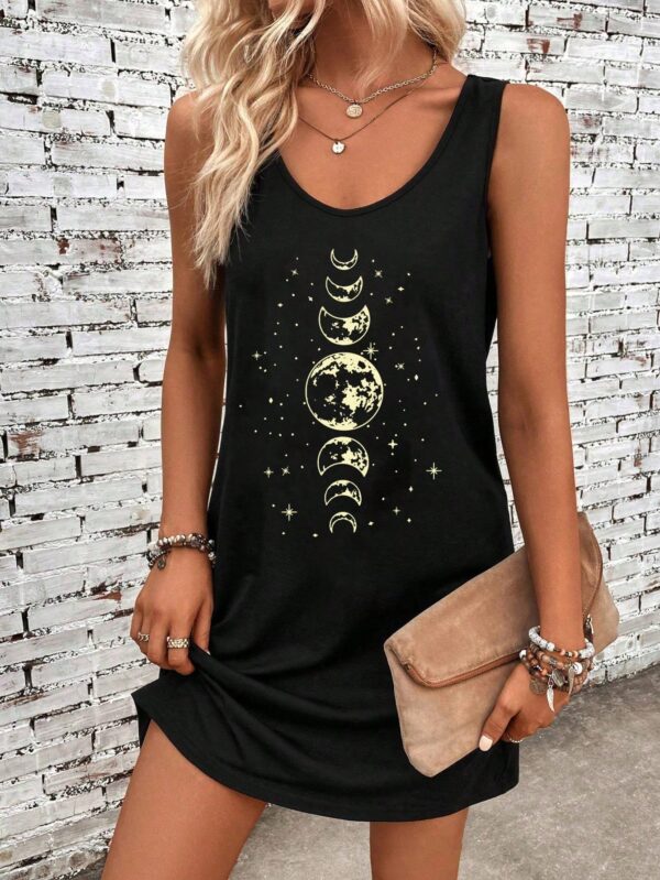 Vestido Bodycon sin Mangas con Estampado de Moda - Image 53