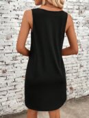 Vestido Bodycon sin Mangas con Estampado de Moda