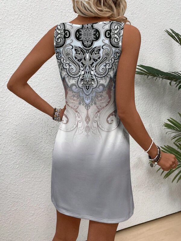 Vestido Bodycon sin Mangas con Estampado de Moda - Image 57